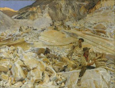 [Sargent - Bringing Down Marble from the Quarries to Carrara] 