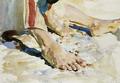 [Feet of an Arab, Tiberias]