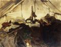 [Inside a Tent in the Canadian Rockies]