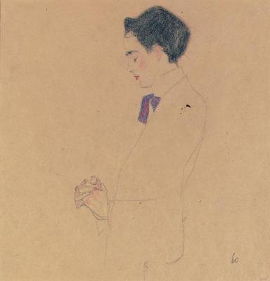 [Schiele - Anton Faistauer with Folded Hands] 