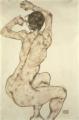 [Crouching Nude, Back View]
