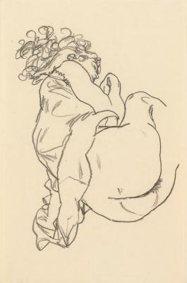 [Schiele - Nude Lying Down, 1917] 