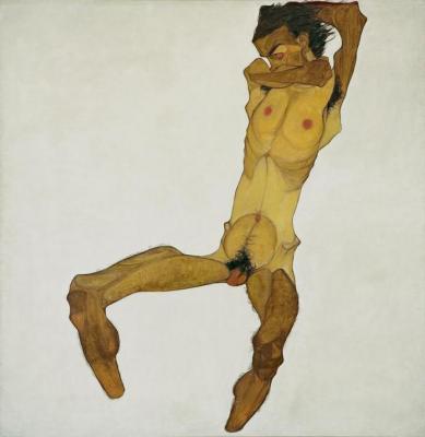 [Schiele - Nude Self-Portrait] 