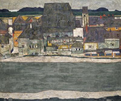 [Schiele - Old Houses on the River, the Old Town] 