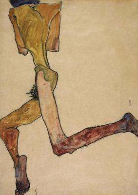 [Schiele - Reclining Nude Man] 