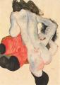 [Reclining Woman in Rents ad Trousers and Standing Female Nude]