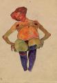 [Seated Pregnant Woman]