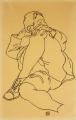 [Young Man Reclining with his Head Resting on His Crossed Leg]