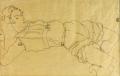 [Young Woman Lying on her Back]