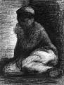 [A Young Man Crouching]