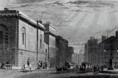 [Shepherd - Newgate Prison and the Old Bailey, engraved by Robert Acon] 