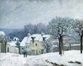 [The Place du Chenil at Marly-le-Roi, Snow]