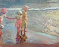 [Three Sisters on the Beach]