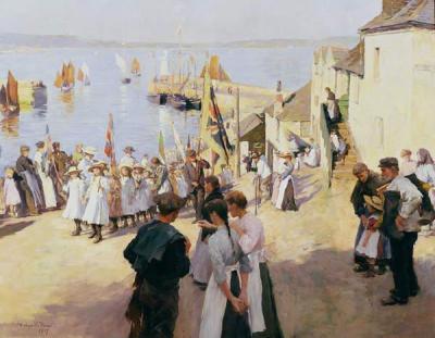 [Stanhope Forbes - Gala Day at Newlyn] 