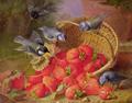 [Still Life with Strawberries and Bluetits]