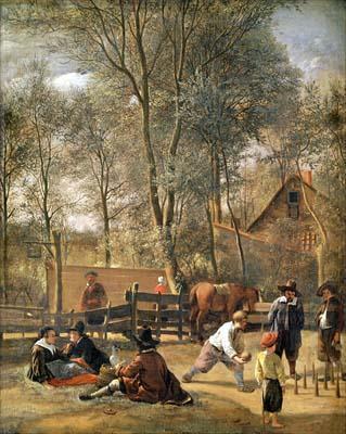 [Steen - Skittle Players outside an Inn] 