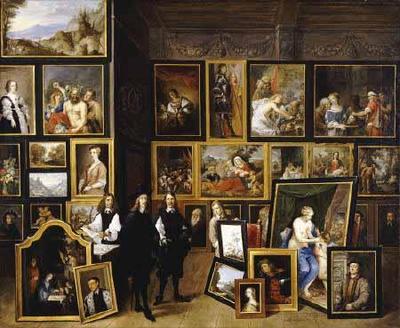 [Teniers - Archduke Leopold Wilhelm in his Picture Gallery, with the Artist] 
