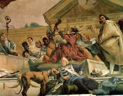 [Tiepolo - Europe, one of the Four Continents, from the Ceiling of the Treppenhaus] 