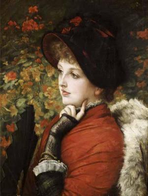 [Tissot - Type of Beauty, Portrait of Mrs Kathleen Newton] 
