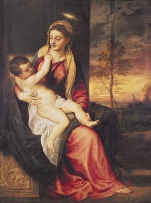[Titian - Virgin with Child at Sunset] 