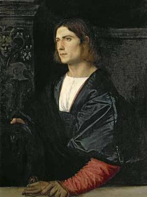 [Titian - Young Man with Cap and Gloves] 