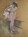 [A Dancer Adjusting her Leotard]