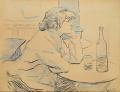[Woman Drinker, or The Hangover]