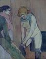 [Woman Putting on her Stocking]