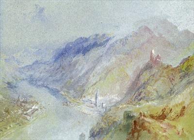[Turner - The Castle of Trausnitz overlooking Landshut] 