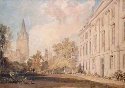 [Turner - View of the Cathedral of Christ Church, and Part of Corpus Christi College, Oxford] 