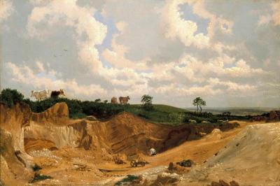 [Turner of Oxford - Gravel Pit on Shotover Hill, near Oxford] 