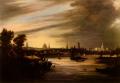 [West Prospect of Oxford, Boats on the Isis]