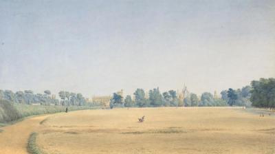 [Turner of Oxford - View of University Park looking towards New College, Oxford] 