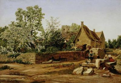 [Turner of Oxford - View of Marston, near Oxford] 