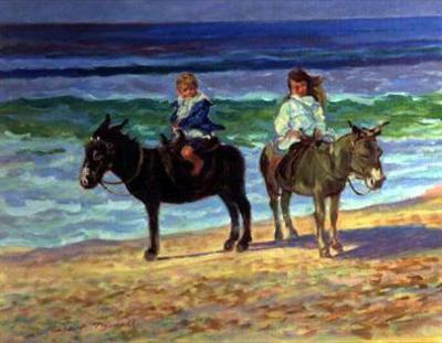[Tyndall - Two Children on Donkeys] 