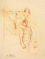 [Nude Woman Seated on a Bed]