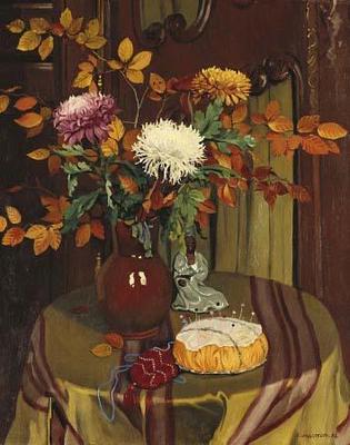 [Vallotton - Chrysanthemums and Autumn Foilage] 