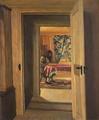 [Interior with a Young Girl Writing]