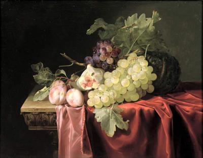 [Van Aelst - Still Life with Grapes, Plums, Figs and a Melon] 