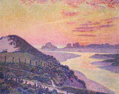 [Van Rysselberghe - Sunset at Ambleteuse, Pas De Calais] 