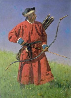 [Vereshchagin - Bokharan Soldier (Sarbaz)] 