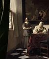 [Lady writing a Letter with her Maid]