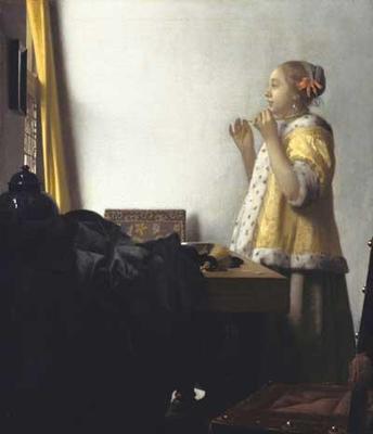 [Vermeer - Young Woman with a Pearl Necklace] 