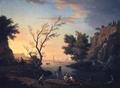[Seaport at Sunset]