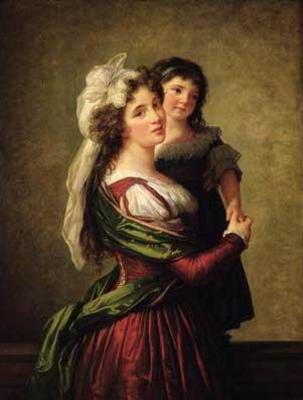 [Vigee-Lebrun - Madame Rousseau and her Daughter] 