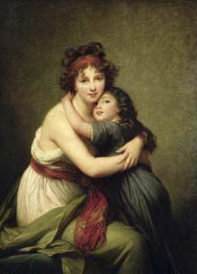 [Vigee-Lebrun - Madame Vigee-Lebrun and her Daughter, Jeanne-Lucie-Louise] 