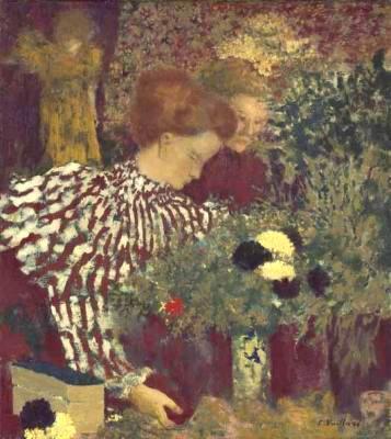[Vuillard - Woman in a Striped Dress] 