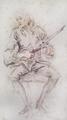 [Seated Violinist Tuning his Instrument]