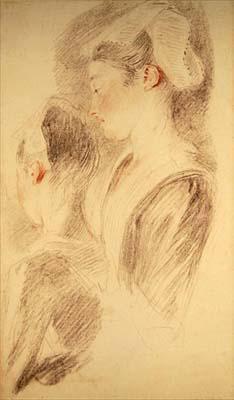 [Watteau - Two Studies of a Woman] 