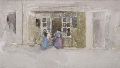 [Whistler - Women and Children at a Shop Door] 